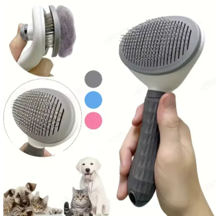 One-Click Pet Hair Remover Brush