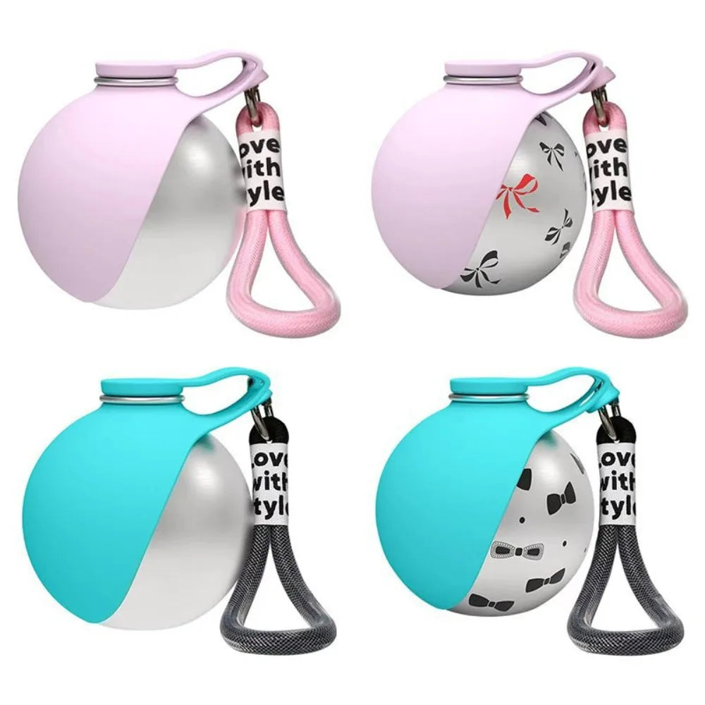 Portable Dog & Cat Water Bottle with Built-In Bowl (285 ml)