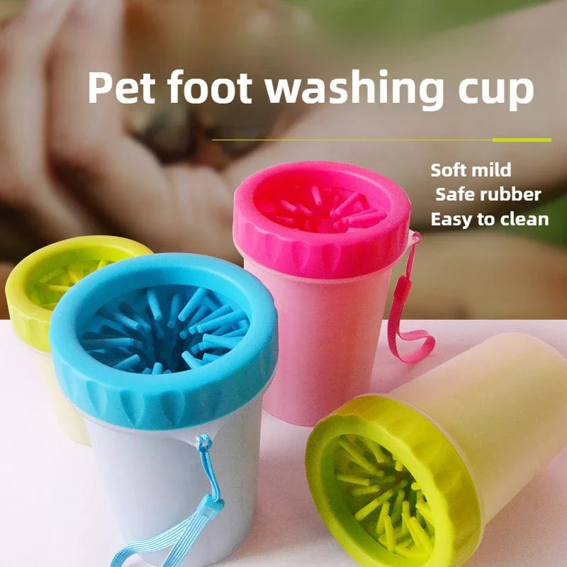 Cleaning a dog paw
