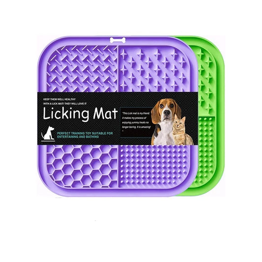 Lick mat with suction cups