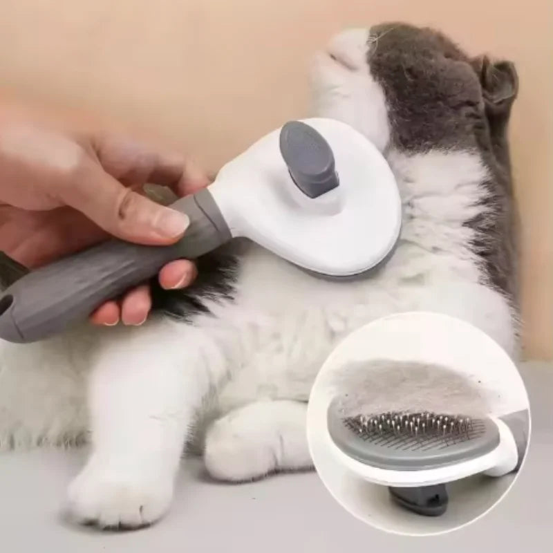 Brush removing pet hair